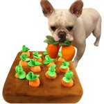 Jouet intelligent pour chien jouet interactif en peluche carotte tapis a renifler jouet pour chien intelligenc ...