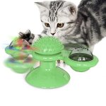 Jouet interactif pour chat, moulin a vent rotatif, jouet a m�cher, tourne - disque, brosse a cheveux, ...