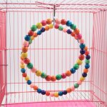 Jouet a mâcher en bois naturel coloré pour perroquet, balançoire ronde, perche, balançoire suspendue, ... Jouet a mâcher en bois naturel coloré pour perroquet, balançoire ronde, perche, balançoire suspendue, ...