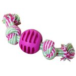 Jouet a m�cher pour chiens et chats en corde a noeuds, accessoire interactif pour animaux de compagnie ...