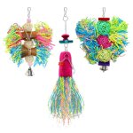 Jouets a m�cher pour oiseaux, jouet en forme de cage suspendue, broyeur de perroquets, pour conure, cockatiel, ...
