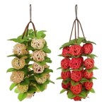 Jouets a m�cher en rotin pour perroquet, boules pour oiseaux de compagnie, jouets a m�cher pour perroquet, ...
