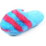 Jouet a m�cher en forme de pantoufle en peluche pour chien ou chat bleu