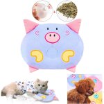 Jouet en peluche 3d en forme de cochon pour chat, simulation de cochon, couinant, pour animaux de compagnie, ...