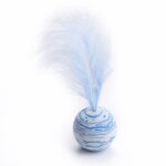 Jouet en peluche pour chat, boule etoile plus plume, mat�riau eva, mousse l�g�re, jouet interactif amusant, ...