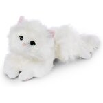 Jouet en peluche chat meowlina 35 cm couché 48099 blanc Jouet en peluche chat meowlina 35 cm couché 48099 blanc
