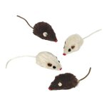 Jouet peluche pour chat souris avec hochet nobby pet