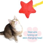 Jouet en peluche doux pour chien et chat, morsure interactive a m�cher, etoile a cinq points, amusant ...