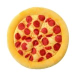 Jouet en peluche pizza pour chiens, �� macher �� l'int��rieur comme �� l'ext��rieur, en peluche douce ...