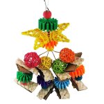 Jouets pour perroquets a m�cher et a grimper, accessoires de d�coration pour petits perroquets, perruches, ...