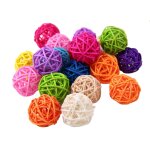 Jouets pour perroquets en rotin, boule en bois, jouet oiseau a m�cher, cage a oiseaux, d�coration suspendue, ...