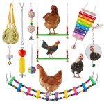 Jouets pour poules, xylophone, pont de poulet, balanoire, picotements de poulet, jouets miroir