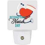 Journée internationale des infirmières, câ¿ur d'amour orange avec stéthoscope, veilleuse led avec capteurs ... Journée internationale des infirmières, câ¿ur d'amour orange avec stéthoscope, veilleuse led avec capteurs ...