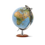 Jpc globe terrestre lumineux 40 cm  forty  bleue physique / politique