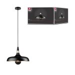 Juna lampe pendule 340mm max. 1x20w e27 noir dor� 230v m�t