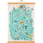 Jungle abc - affiche murale