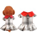 Jupe de printemps pour chien et chat, vtements a carreaux pour filles, chihuahua, chiot, chat, chemise, ...