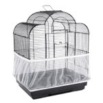Jupe de protection en nylon ventil pour cage a oiseaux, housse facile a nettoyer, filet attrape - graines, ...