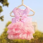 Jupe tutu avec n?ud pour chien de compagnie, costume de princesse pour chat et chien, vêtements d'été ... Jupe tutu avec n?ud pour chien de compagnie, costume de princesse pour chat et chien, vêtements d'été ...