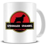 Jurassic bark - springer spaniel - propri�taire - dinosaure film - amant des chiens - mug - c�ramique ...