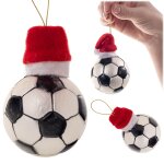 Kadax boule de no�l en verre 6 pcs. boule au chapeau du p�re no�l