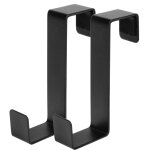 Kadax crochet de porte de salle de bain, 2 pi�ces, porte - serviettes, cabine, noir