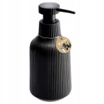 Kadax distributeur de savon liquide pour savon 200 ml r�cipient de salle de bain noir avec pompe