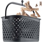 Kadax panier suspendu avec clips conteneur pour trombones rectangulaire gris