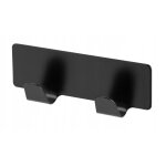 Kadax porte - serviettes noir 2x support autocollant