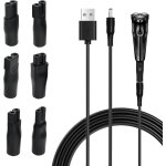Kakyl - chargeur usb universel de rechange 3, 7 v - 5 v pour rasoir electrique, tondeuse a cheveux, tondeuses ...