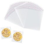 Kal - 100 pièces sachet plastique transparent, 10 * 12( + 3) cm, sachet bonbon petit avec bande collante, ... Kal - 100 pièces sachet plastique transparent, 10 * 12( + 3) cm, sachet bonbon petit avec bande collante, ...