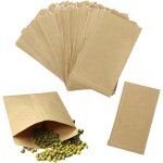 Kal - 100pcs sacs de graines kraft, pochette kraftpetite pochette6 x 10cm sacs de graines marron pour ...