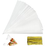Kal - 150 pcs sachets transparents bonbons, sacs a cne transparent, sac de bonbons en plastique biscuit ...