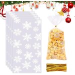 Kal - 200 pièces sachet biscuit noel, sachet bonbon noel pour conserver des bonbons chocolat biscuit ... Kal - 200 pièces sachet biscuit noel, sachet bonbon noel pour conserver des bonbons chocolat biscuit ...