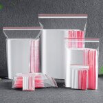 Kal - 200pcs sacs plastique transparents refermables, 6x8cm sachet zip, pochon plastique, epaississement ...