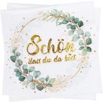 Kal - lot de 40 serviettes en papier a 3 couches motif : « schön dass du da bist eucalyptus » - décoration ... Kal - lot de 40 serviettes en papier a 3 couches motif : « schön dass du da bist eucalyptus » - décoration ...