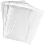 Kal - 50 pcs 20, 3 x 30, 5 cm cristal self scellés de protection sacs de rangement plat en cellophane ... Kal - 50 pcs 20, 3 x 30, 5 cm cristal self scellés de protection sacs de rangement plat en cellophane ...