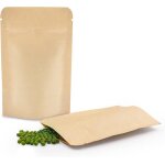 Kal - lot de 50 pochettes refermables en kraft avec fermeture eclair et doublure en feuille daluminium ...