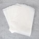 Kal - lot de 50 sachets en papier cristal blanc légèrement transparent 18, 5 x 23 cm Kal - lot de 50 sachets en papier cristal blanc légèrement transparent 18, 5 x 23 cm