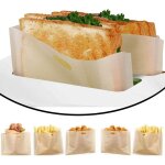 Kal - 6 pcs sac pour grille - pain sacs a toasts rsistance a haute temprature sac de cuisson pour grille ...