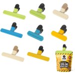 Kal - 8 pièces pince sachet alimentaire, grand et petit de clips de couleur pour sacs, plastique pince ... Kal - 8 pièces pince sachet alimentaire, grand et petit de clips de couleur pour sacs, plastique pince ...