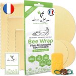 Kal - bee wrap ou emballage cire d'abeille réutilisable - lot de 6 - film alimentaire réutilisable ecologique, ... Kal - bee wrap ou emballage cire d'abeille réutilisable - lot de 6 - film alimentaire réutilisable ecologique, ...