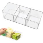 Kal - bote rangement, boite a the avec 3 compartiments, coffret avec couvercle, botes de organisateur ...