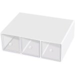 Kal - bote a th avec 3 tiroirs : organisateur de cuisine pour sachets, dosettes de caf, sucre - rangement ...