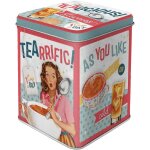 Kal - boîte a thé rétro, tealicious & tearrific ¿ idée de cadeau pour la cuisine, pour thé en vrac et ... Kal - boîte a thé rétro, tealicious & tearrific ¿ idée de cadeau pour la cuisine, pour thé en vrac et ...