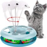 Kal - circuit de jeu pour chat, jouet interactif d'intrieur avec souris et balles pour chat coloris ...