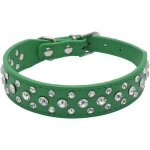 Kal - collier en cuir synthétique avec strass pour animal domestique - tailles s, m, l, xl (xl, vert) ... Kal - collier en cuir synthétique avec strass pour animal domestique - tailles s, m, l, xl (xl, vert) ...