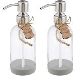 Kal - distributeur de savon liquide 'sarajevo' en verre transparente avec sous - verre en silicone - ... Kal - distributeur de savon liquide 'sarajevo' en verre transparente avec sous - verre en silicone - ...