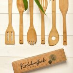 Kal - © ensemble de couverts de cuisine (6 pièces) sans plastique et ecologiques en 100% bambou cuillères ... Kal - © ensemble de couverts de cuisine (6 pièces) sans plastique et ecologiques en 100% bambou cuillères ...