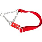 Kal - martingale collier semi etrangleur pour chien avec chaîne et cuir. anti traction. m. rouge & rouge ... Kal - martingale collier semi etrangleur pour chien avec chaîne et cuir. anti traction. m. rouge & rouge ...